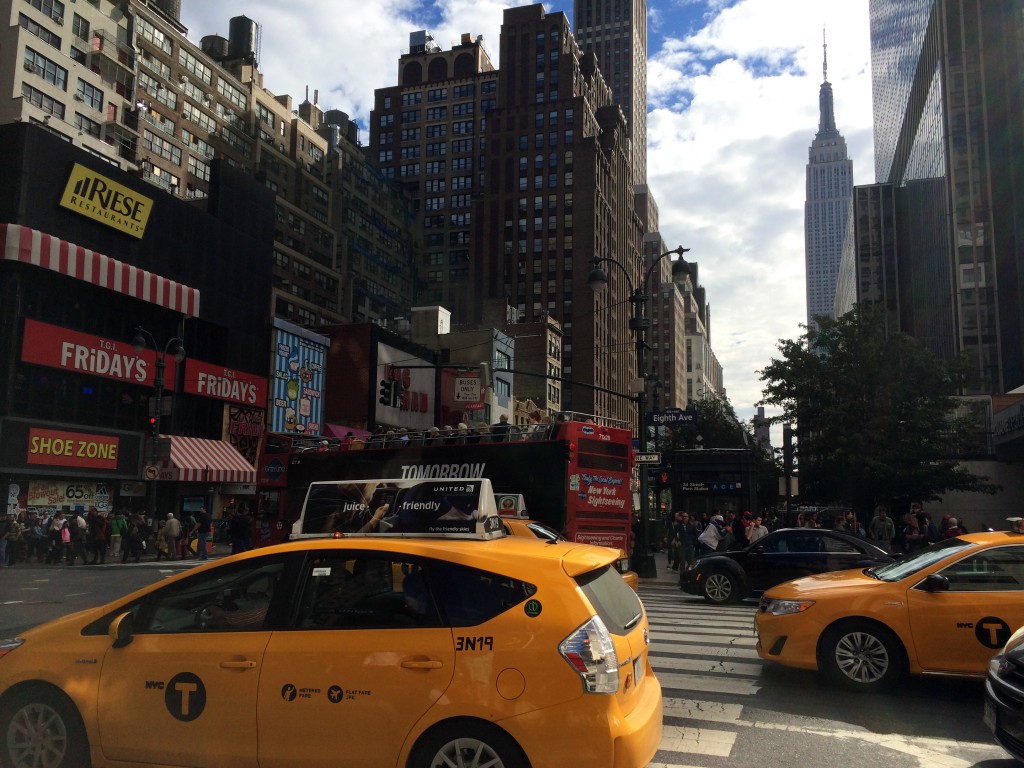 Bei schlechtem Wetter ist es in New York unmöglich, ein Taxi zu bekommen. Foto: Stork