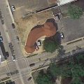 Von oben sieht diese Kirche arg wie ein Penis aus. Foto: Google Maps