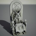 Dieses Teufelsdenkmal wollen die Satanisten vor dem Oklahoma State Capitol errichten. Foto: Satanic Temple New York