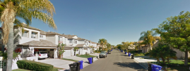 Ein Straßenzug in Carmel Valley (San Diego). Weil eine Frau ihr Traumhaus nicht bekam, versuchte sie, eine Vergewaltigung anzustiften. Foto: Google